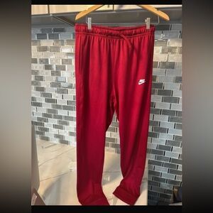 Nike men's red track pants/jogger